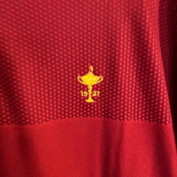 Nike Tiger Woods XL blade collar polo Ryder Cup logo